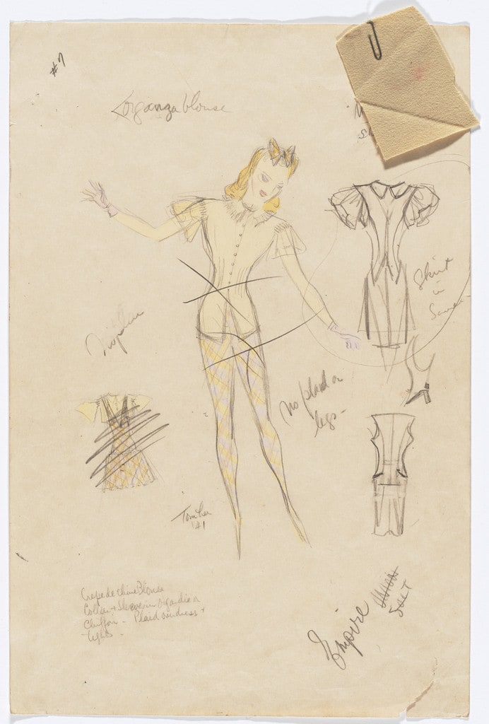 Maple. Costume design for the ballet Juke-Box