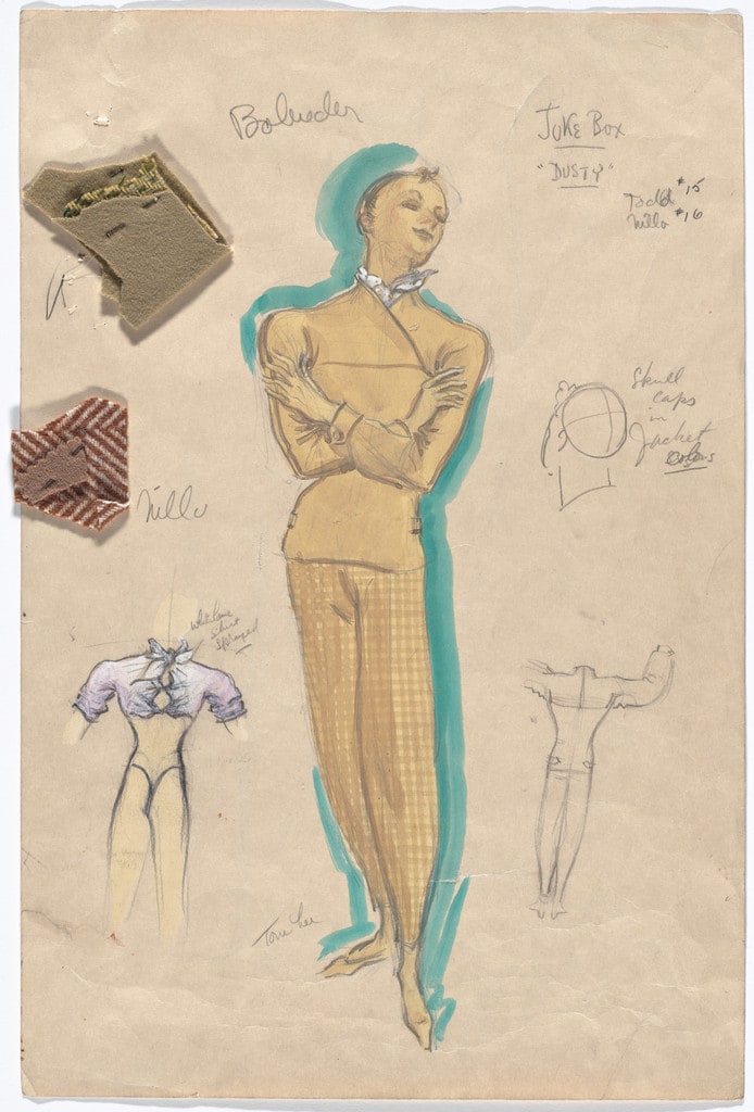 Dusty. Costume design for the ballet Juke-Box