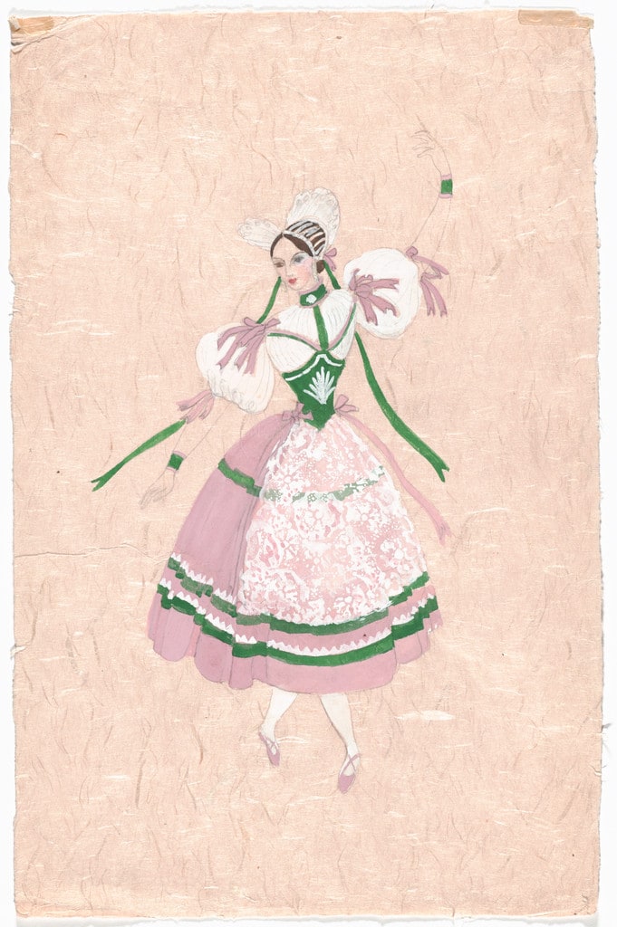 Baiser de la fee:  Costume design for the ballet