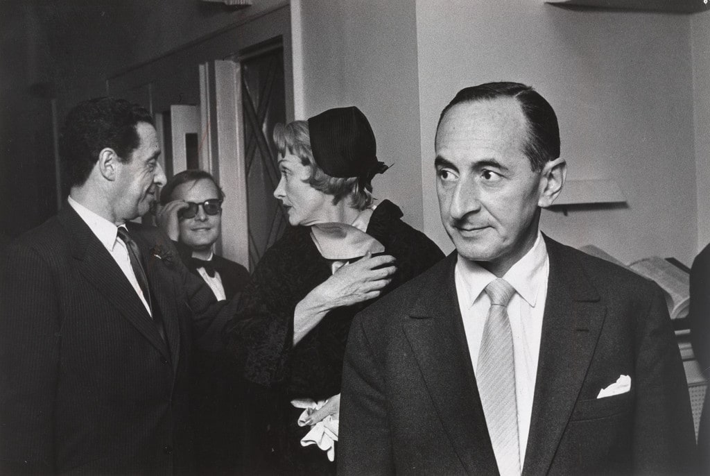 Harold Arlen, Truman Capote, Marlene Dietrich and Leonard Lyons at El Morocco