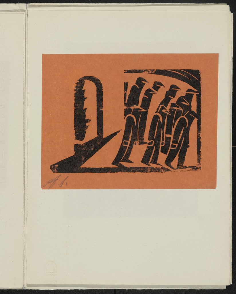 Untitled from 13 Woodcuts by Siqueiros (13 Grabados en madera por Siqueiros)