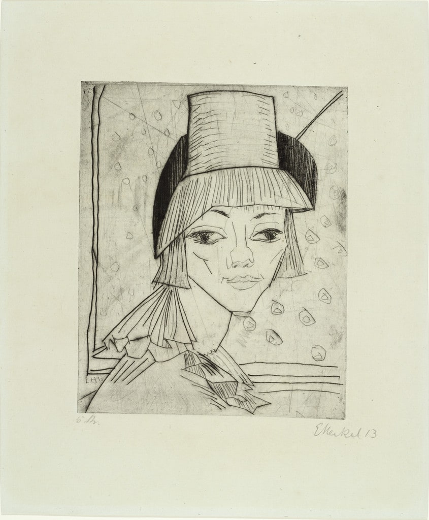 Girl with High Hat (Mädchen mit hohem Hut)