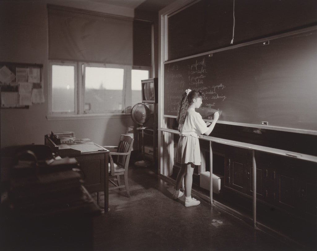 At the Blackboard, 7th Grade English Class, H.F. Grebey Junior High School, Hazleton, Pennsylvania