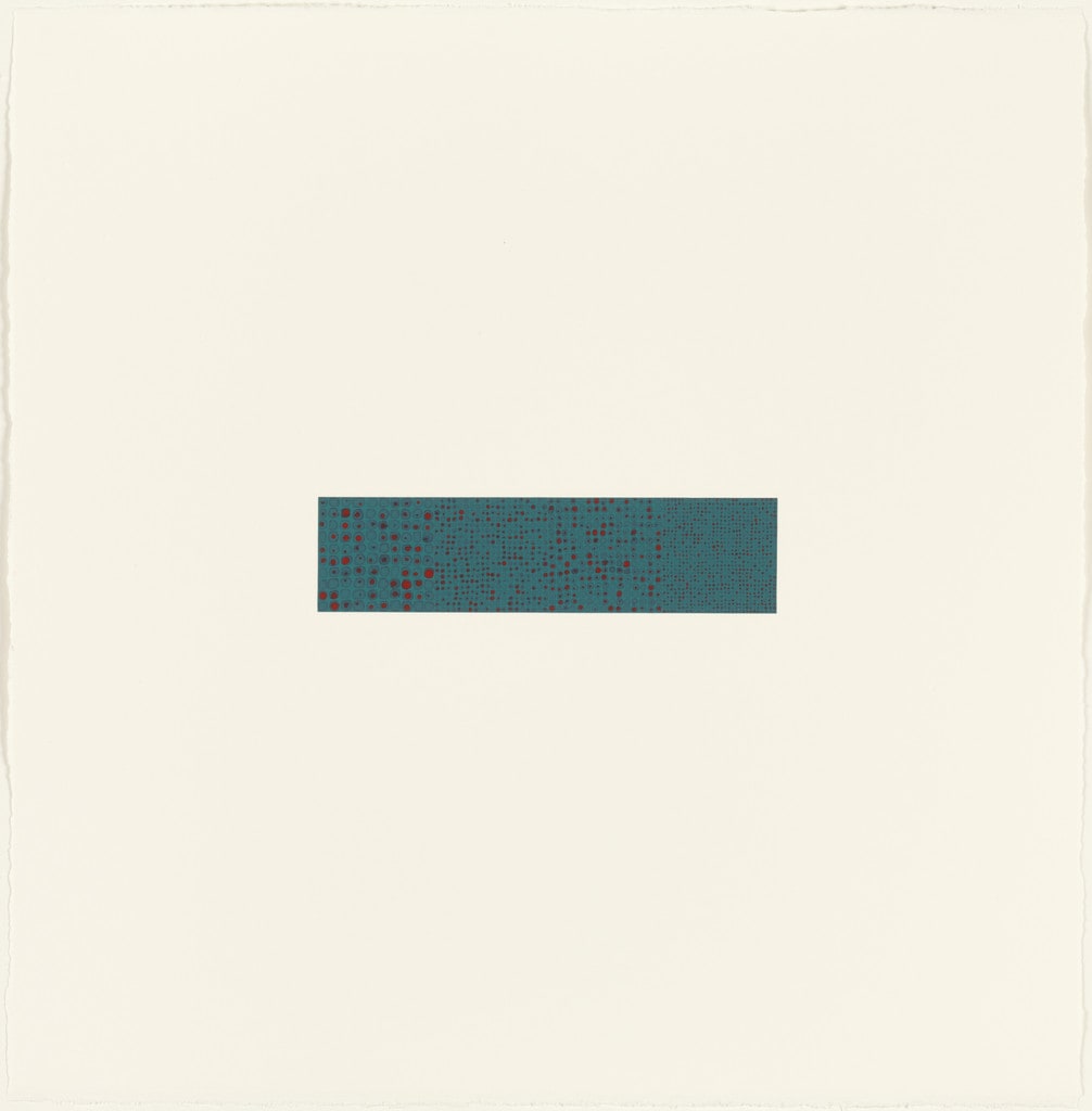 Drawing #158 (1,625 Red on Turquoise 1/2/1.5/3 x 10 Gauges 6-3-4-2 mm)