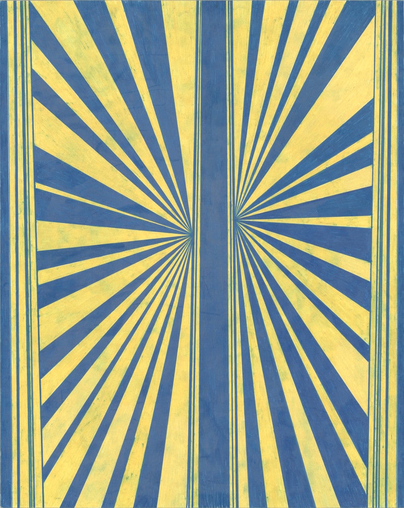 Untitled (Blue and Yellowish Cream Butterfly 76)