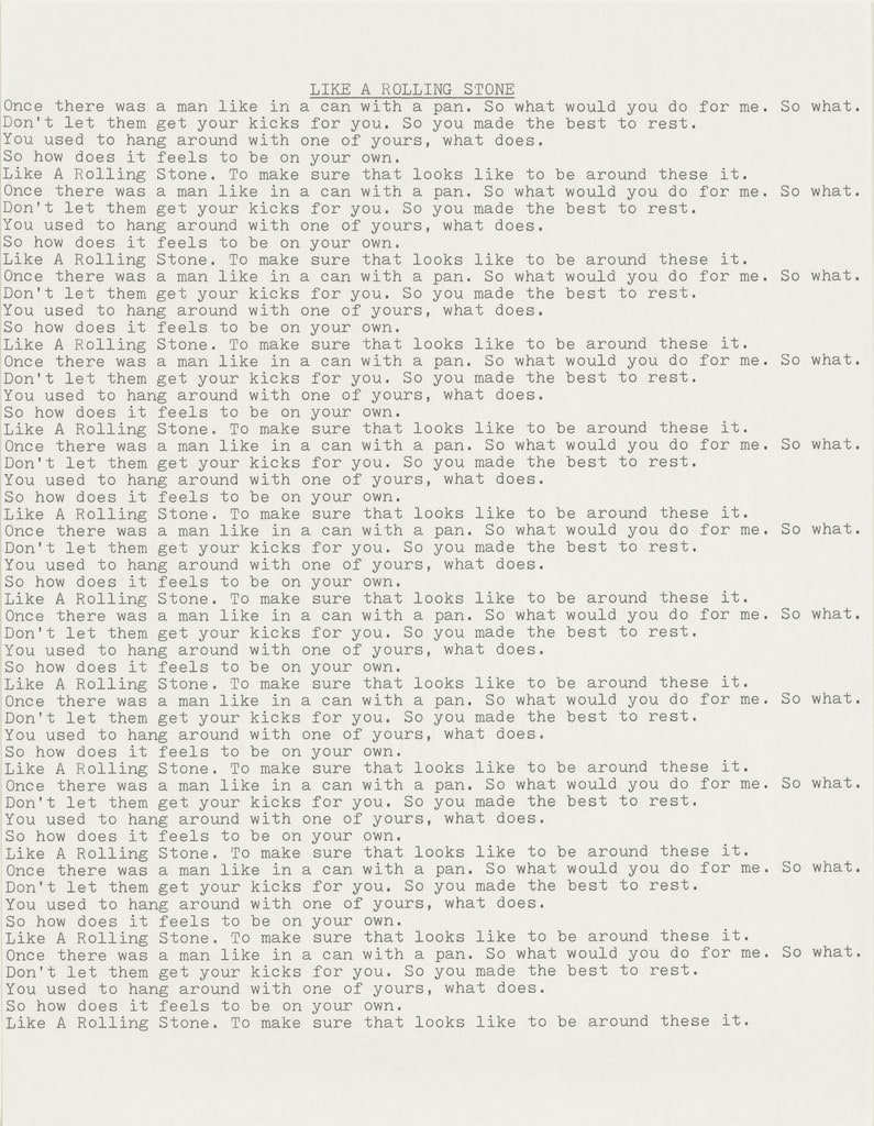 Untitled (Like a Rolling Stone)
