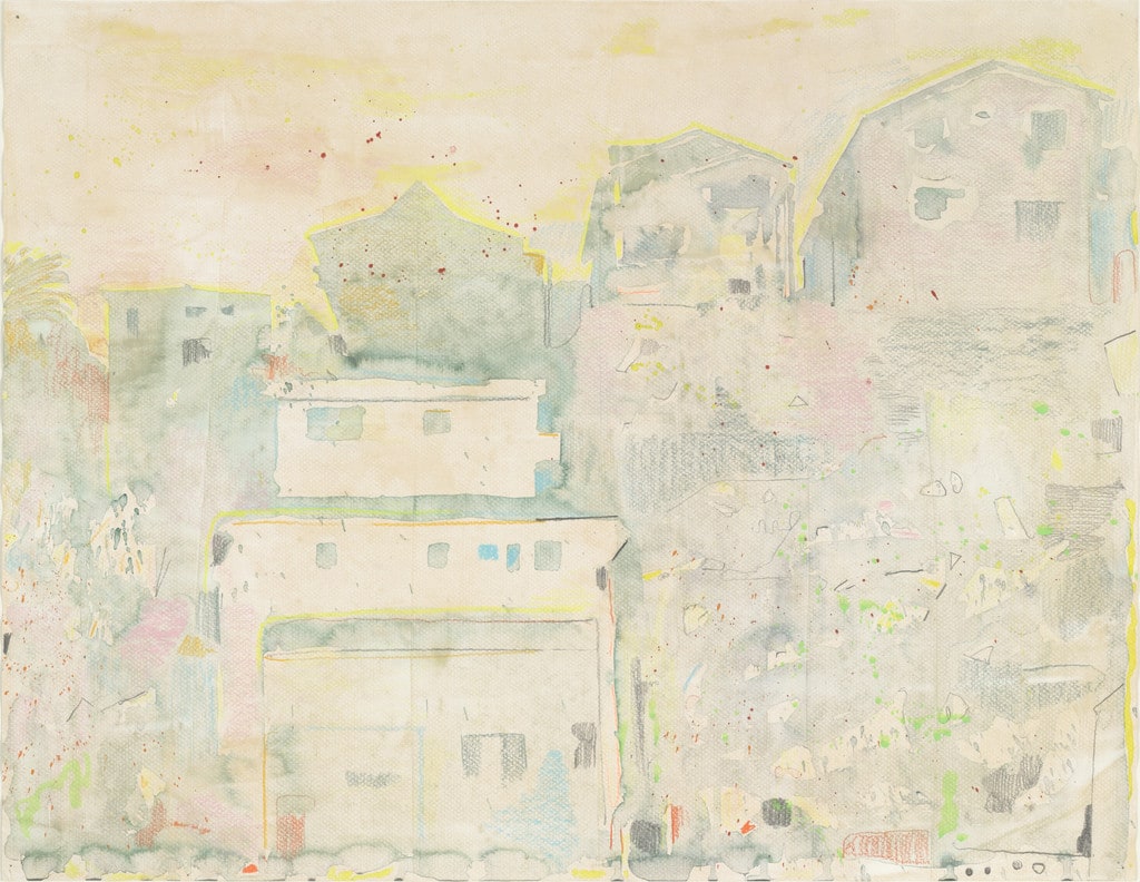 Untitled (Houses on Hillside)