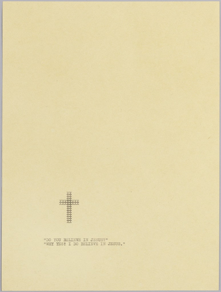 Untitled (Do You Believe in Jesus?)