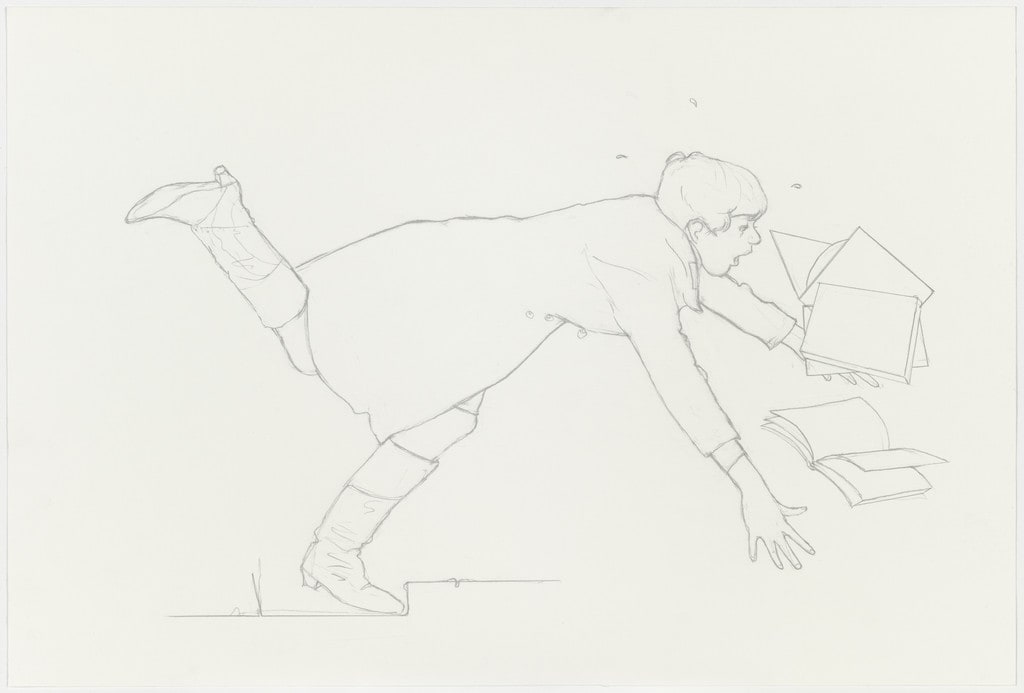 Self-Portrait Falling Over