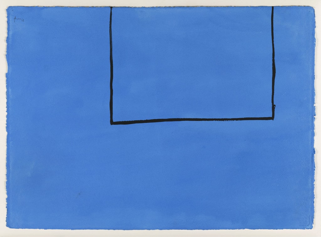 Open Study #8A (In Blue with Black Line)