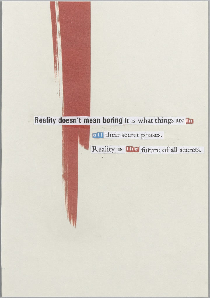 Untitled (Reality doesn't mean...)