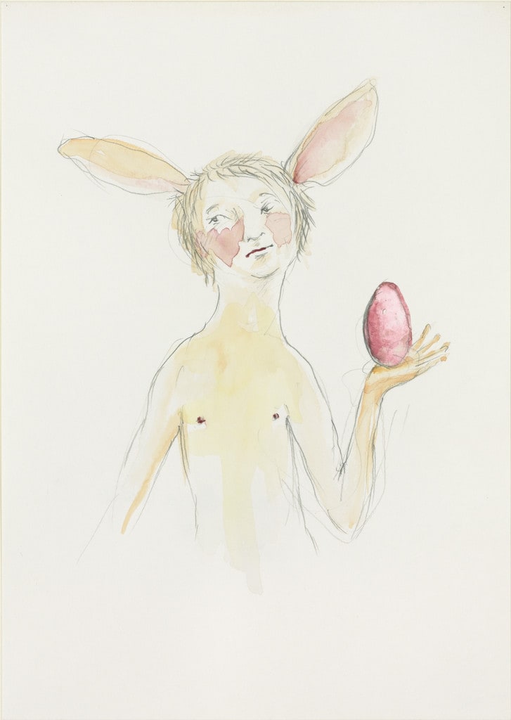 Rabbit Man with Egg