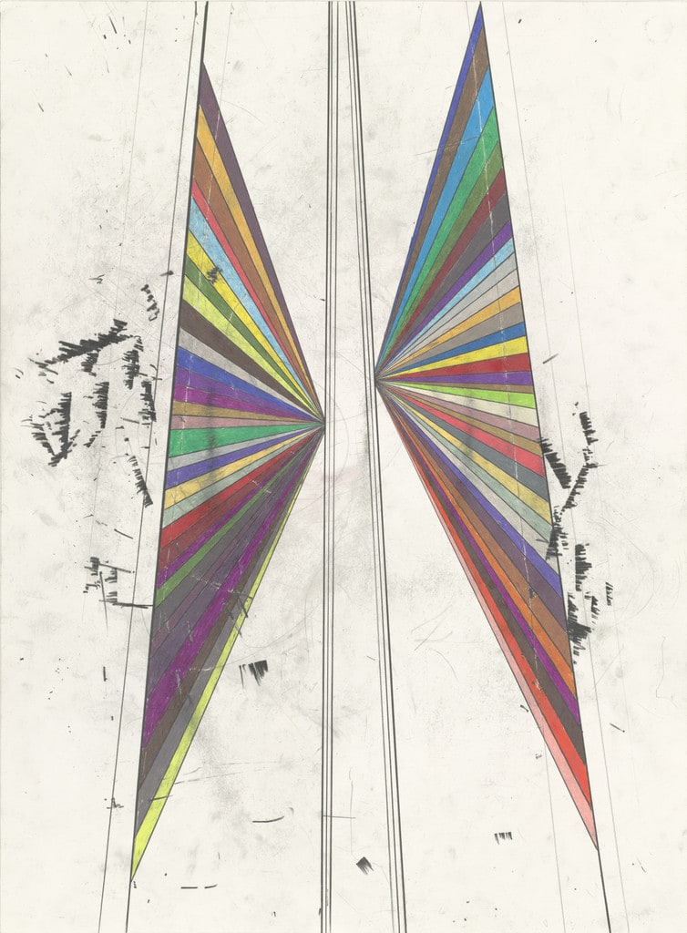 Untitled (Colored Butterfly White Background Two Wings A#1 503)