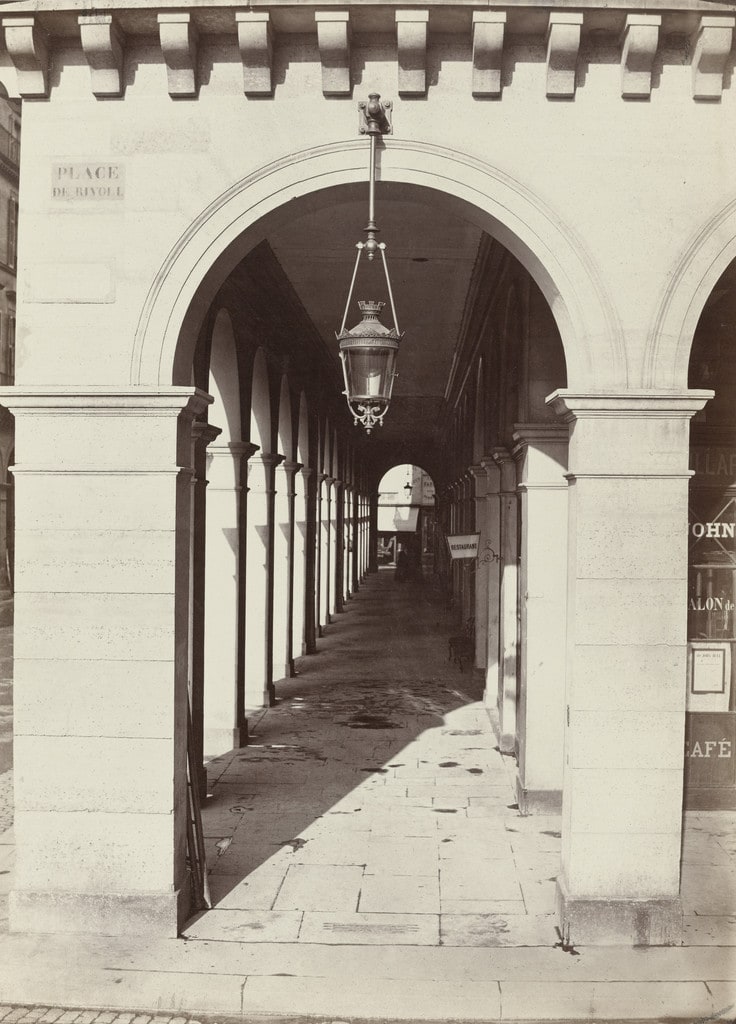 Hanging Streetlight in the Arcades of the Rue de Rivoli