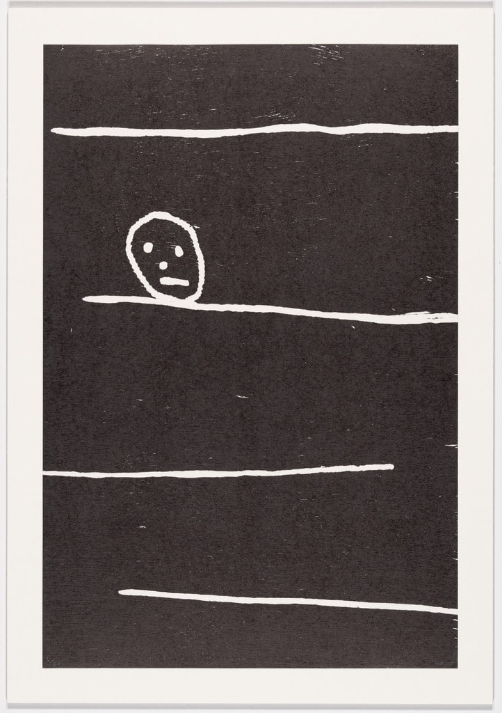 Untitled (Lines and head) from an untitled portfolio