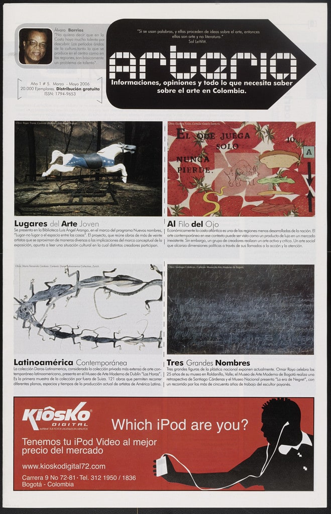 Untitled (magazine insert for Periódico Arteria)