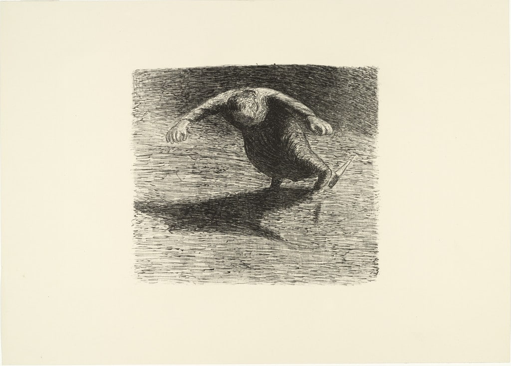 Woman Falling (Stürzende Frau) from The Dead Day (Der tote Tag)