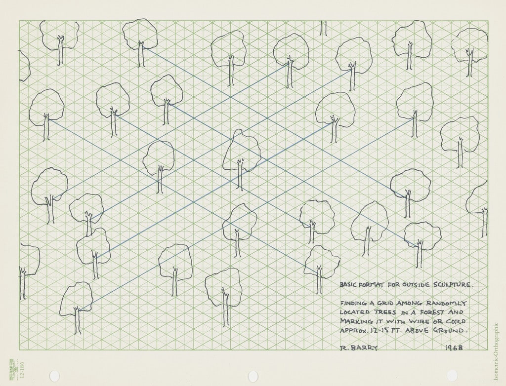 Basic Format for Outside Sculpture (Finding a Grid among Randomly Located Trees...)