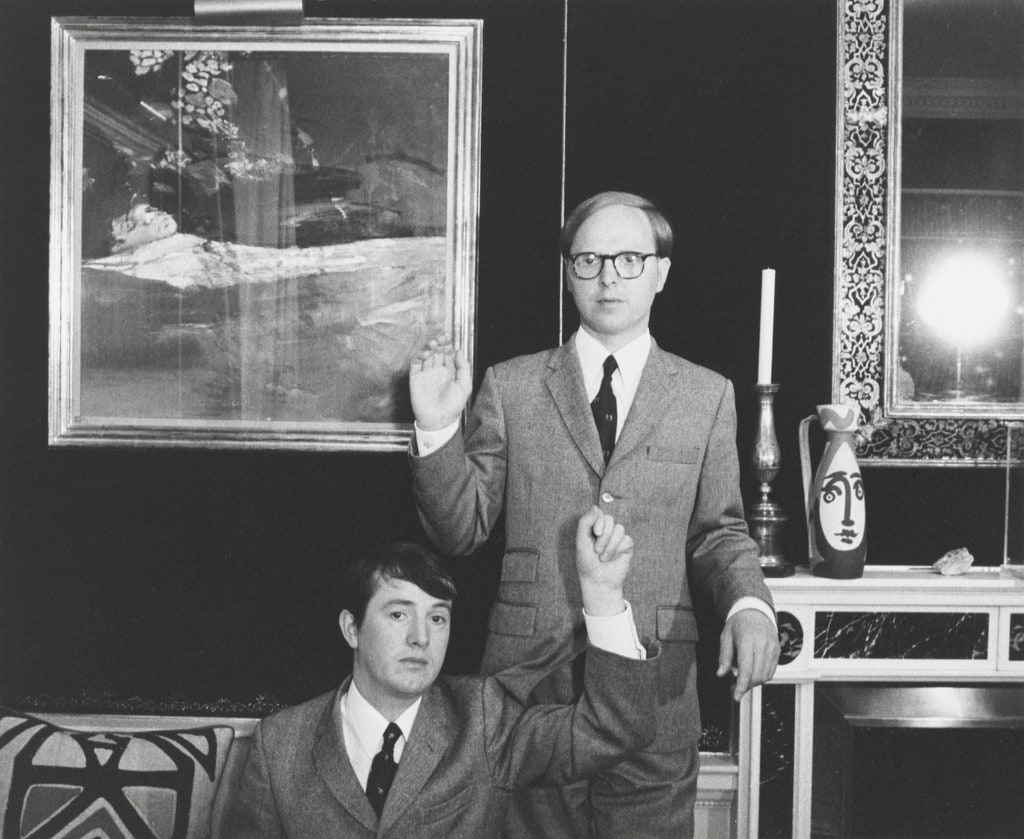 Portrait of Gilbert & George at the Photographer's Home