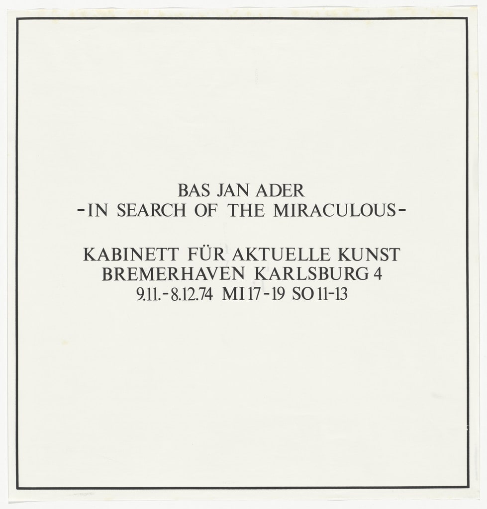 Untitled (In Search of the Miraculous)