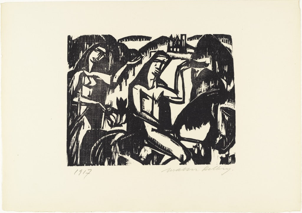 Farewell (III.) (Abschied (Ill.)) from 16 Woodcuts (16 Holzschnitte)