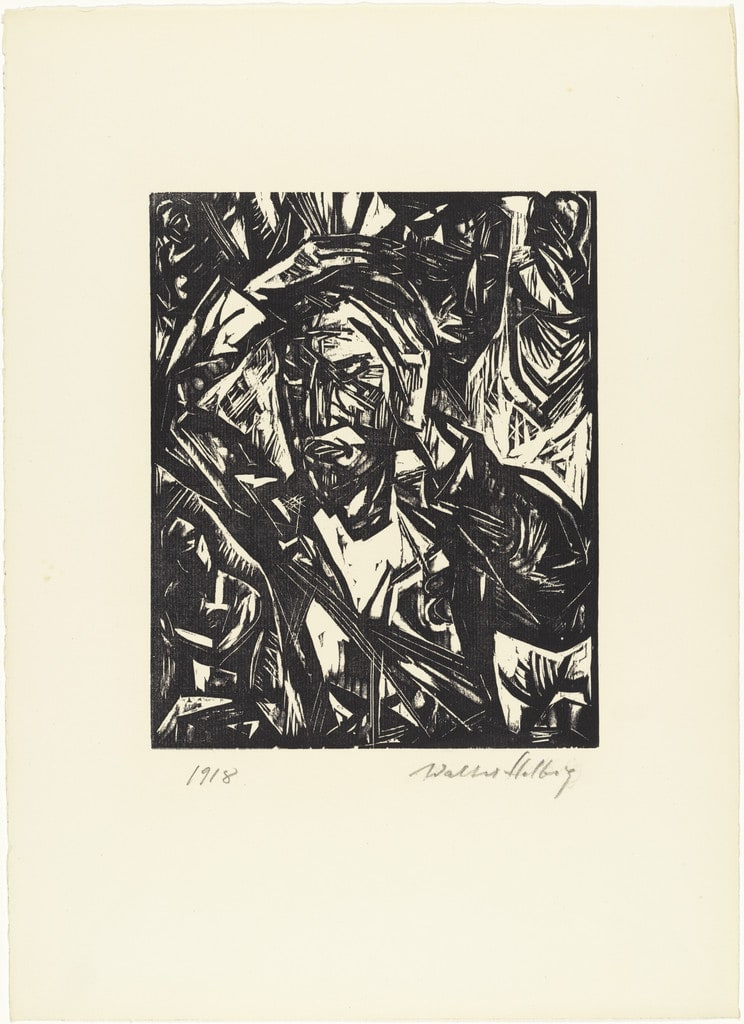 The Artist (Der Künstler) from 16 Woodcuts (16 Holzschnitte)