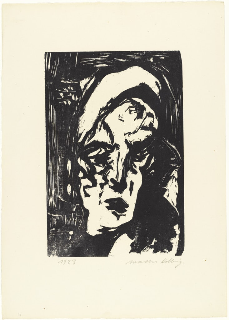 Female Head (Weibl. Kopf) from 16 Woodcuts (16 Holzschnitte)