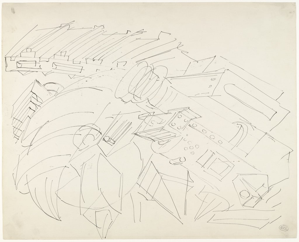 Study for Dive Bomber and Tank