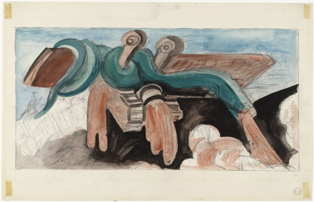 Study for Dive Bomber and Tank