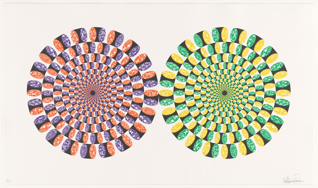 Kaleiding Petals (Peripheral Drift Illusion)