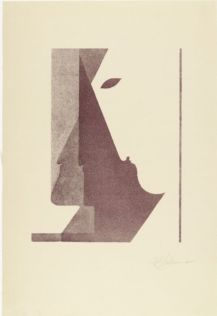 Three Profiles between the Vertical and the Diagonal (Drei Profile zwischen der Senkrechten und der Diagonalen) from Play on Heads (Spiel mit Köpfen)