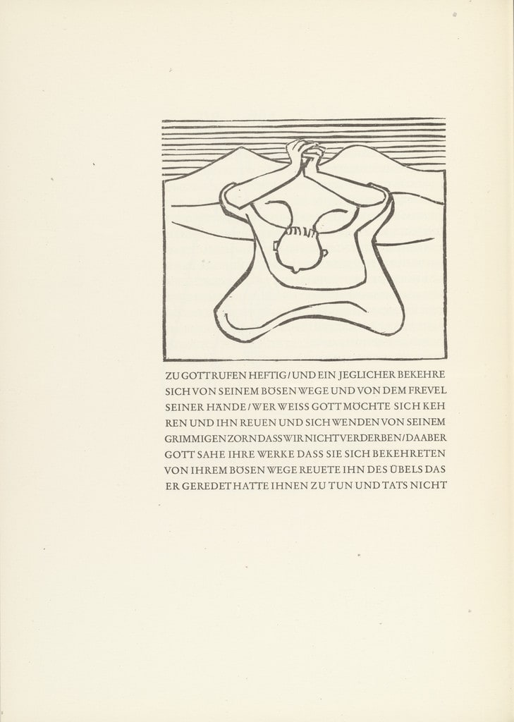 Jonah in Despair (Jona in Verzweiflung) from Jonah (Jona)