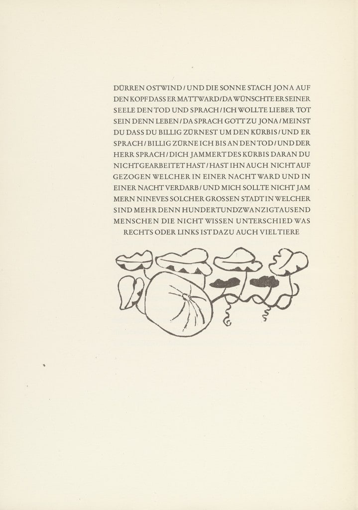 The Gourd (Der Kürbis) from Jonah (Jona)