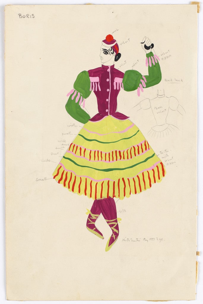 Costume design for the ballet Show Piece