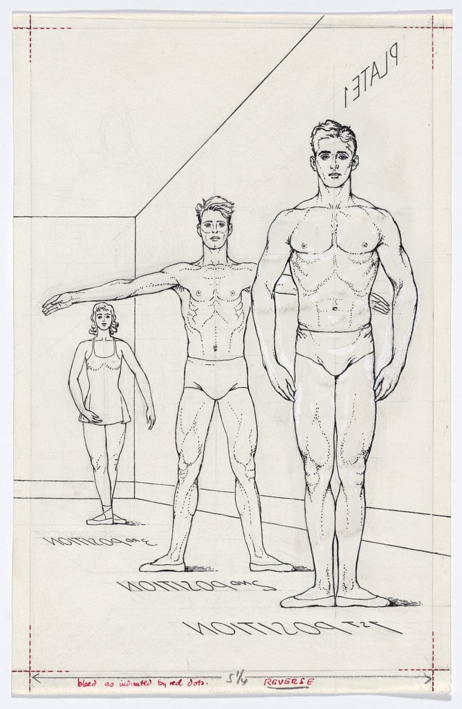 Plate 1 from Ballet Positions. Drawing for Ballet Alphabet: A Primer for Laymen