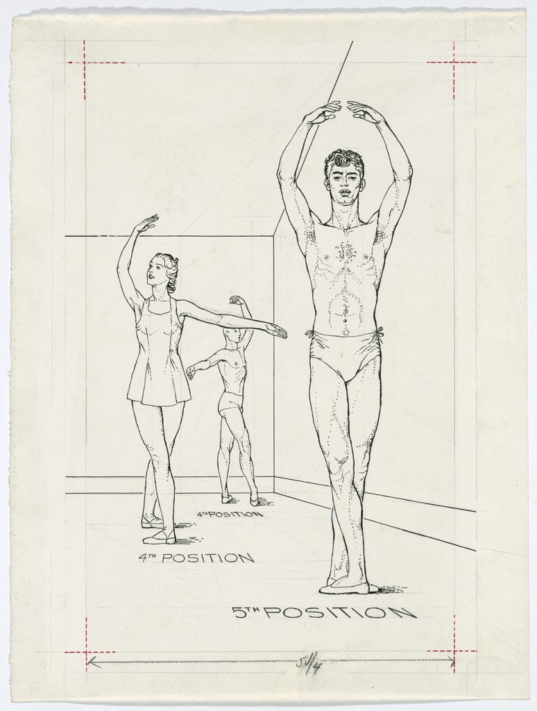 Untitled from Ballet Positions. Drawing for Ballet Alphabet: A Primer for Laymen