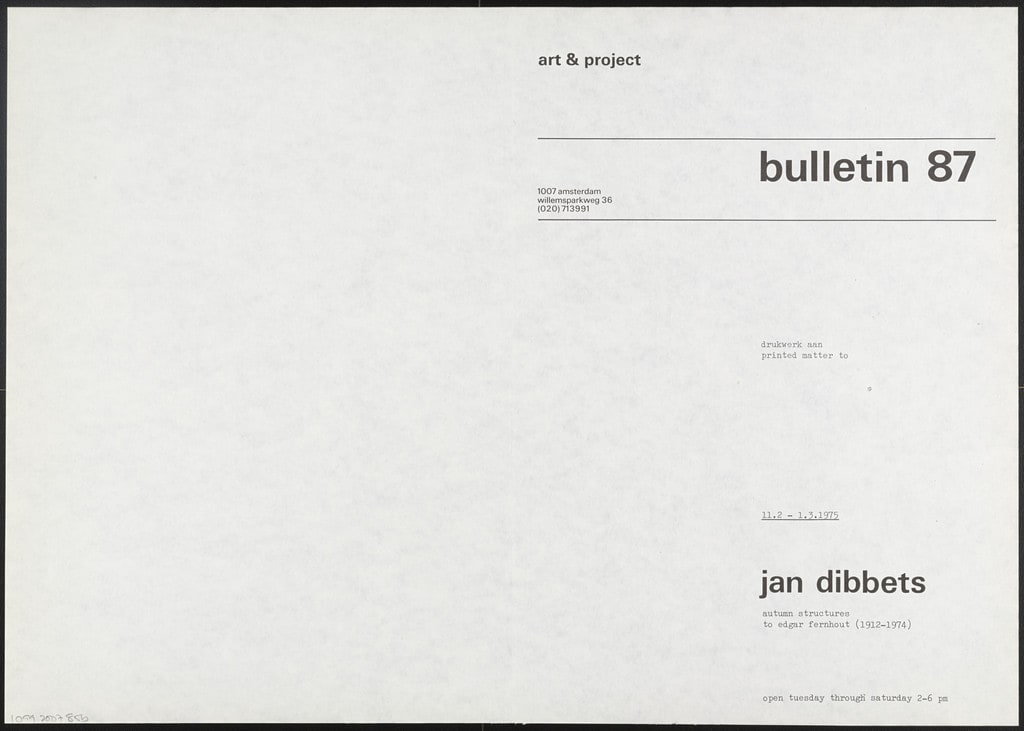 Art & Project Bulletin #85