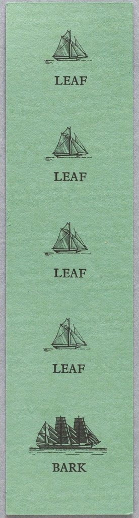 Leaf/Bark Bookmark