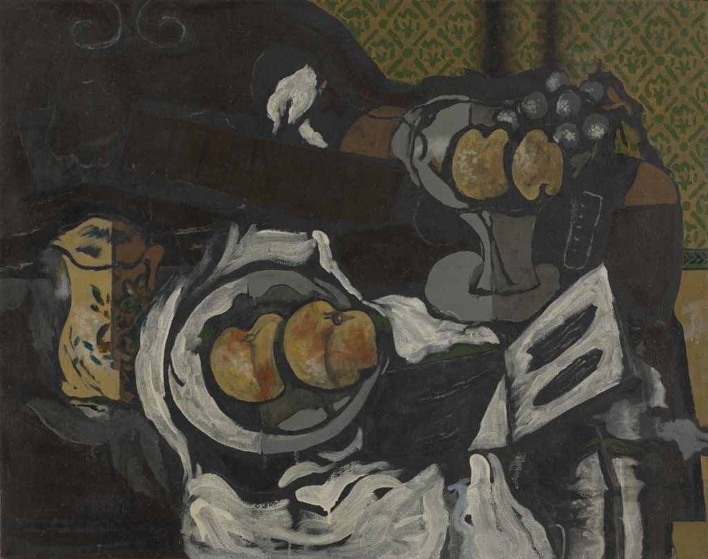Guitar, Plate, Fruit Dish, Pitcher, and Music Score