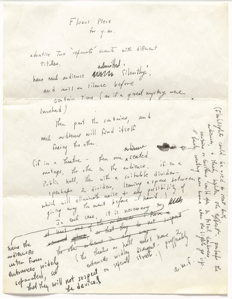 Fluxus Piece for G.M.