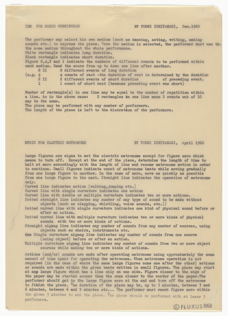 IBM for Merce Cunningham and Music for Electric Metronome
