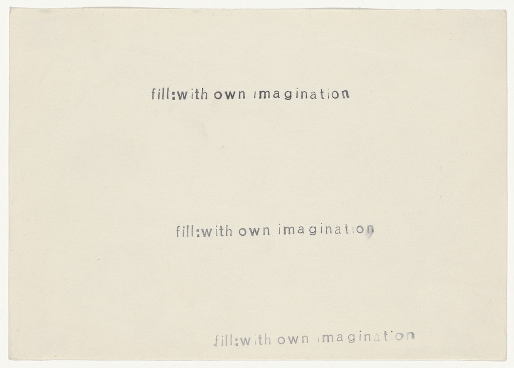 Reading Work Piece No. 10: fill with own imagination