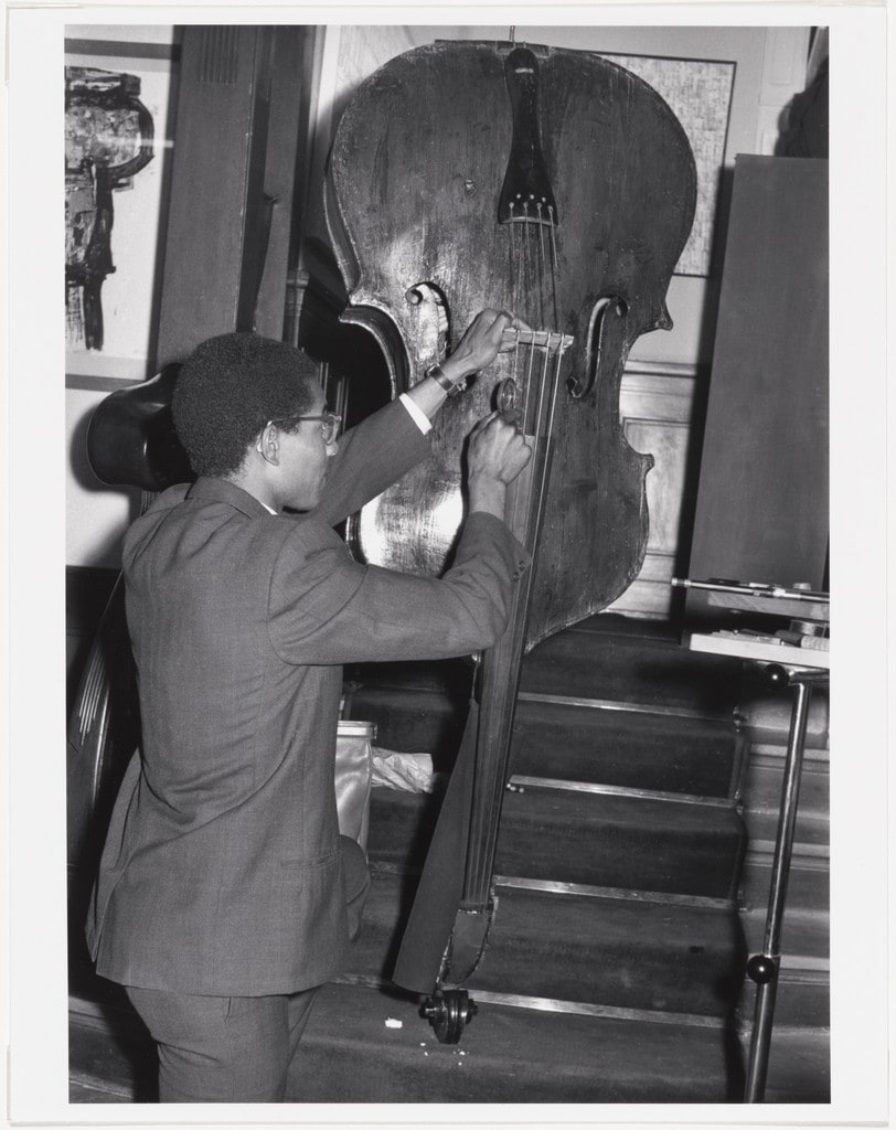 Benjamin Patterson's Variations for Double-Bass, performed during Kleines Sommerfest: Après John Cage, Galerie Parnass, Wuppertal, West Germany, June 9, 1962