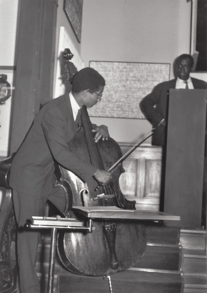 Duo for Voice and a String Instrument performed during Kleines Sommerfest: Après John Cage, Galerie Parnass, Wuppertal, West Germany, June 9, 1962