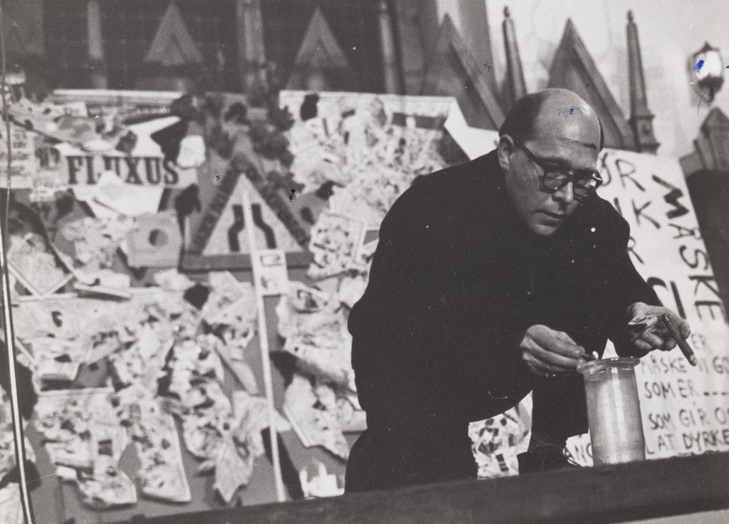 Alphabet Symphony, performed during Fluxus/Musik og Anti-Musik/det Instrumentale Teater, Nikolai Kirke, Copenhagen, November 23, 1962