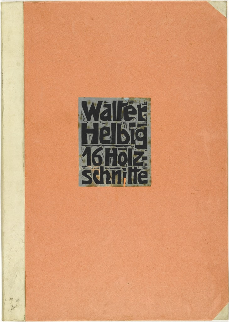 Cover (Bucheinband) from 16 Woodcuts (16 Holzschnitte)