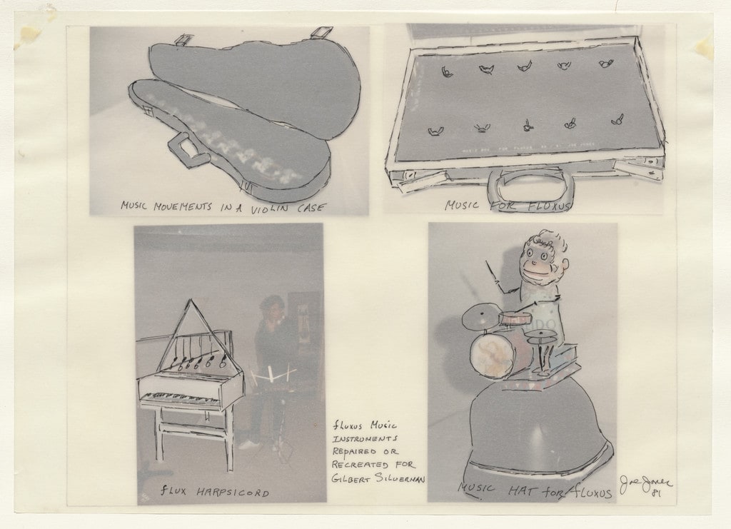 Fluxus Music Instruments Repaired or Recreated for Gilbert Silverman