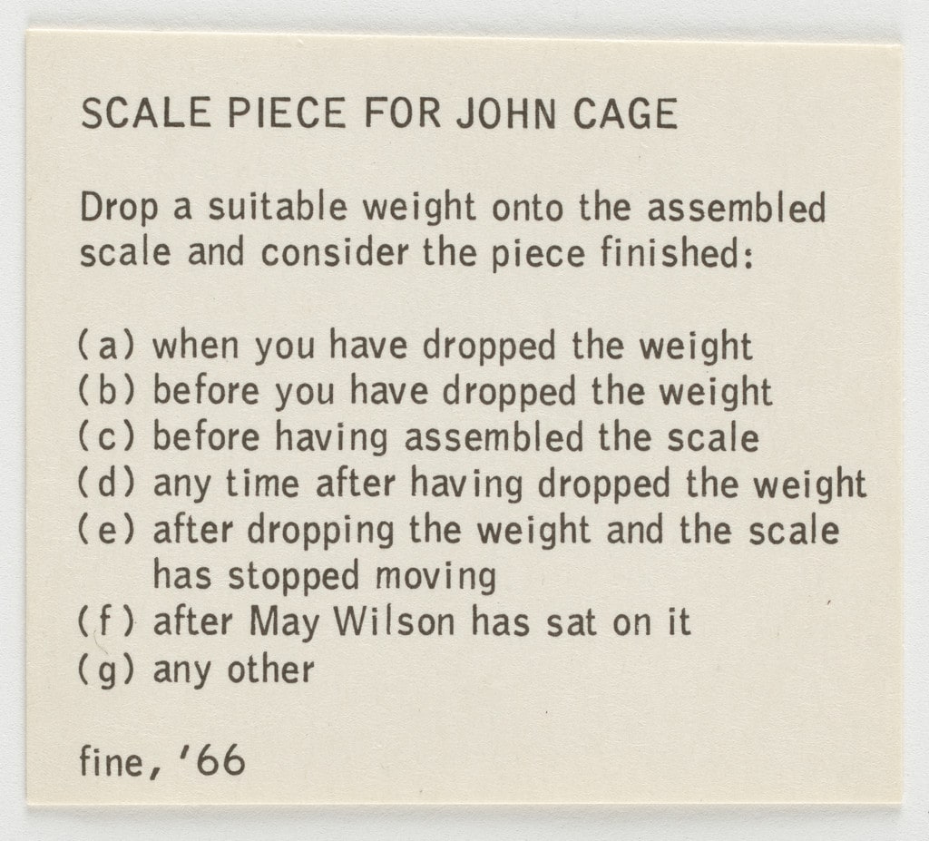 Scale Piece for John Cage