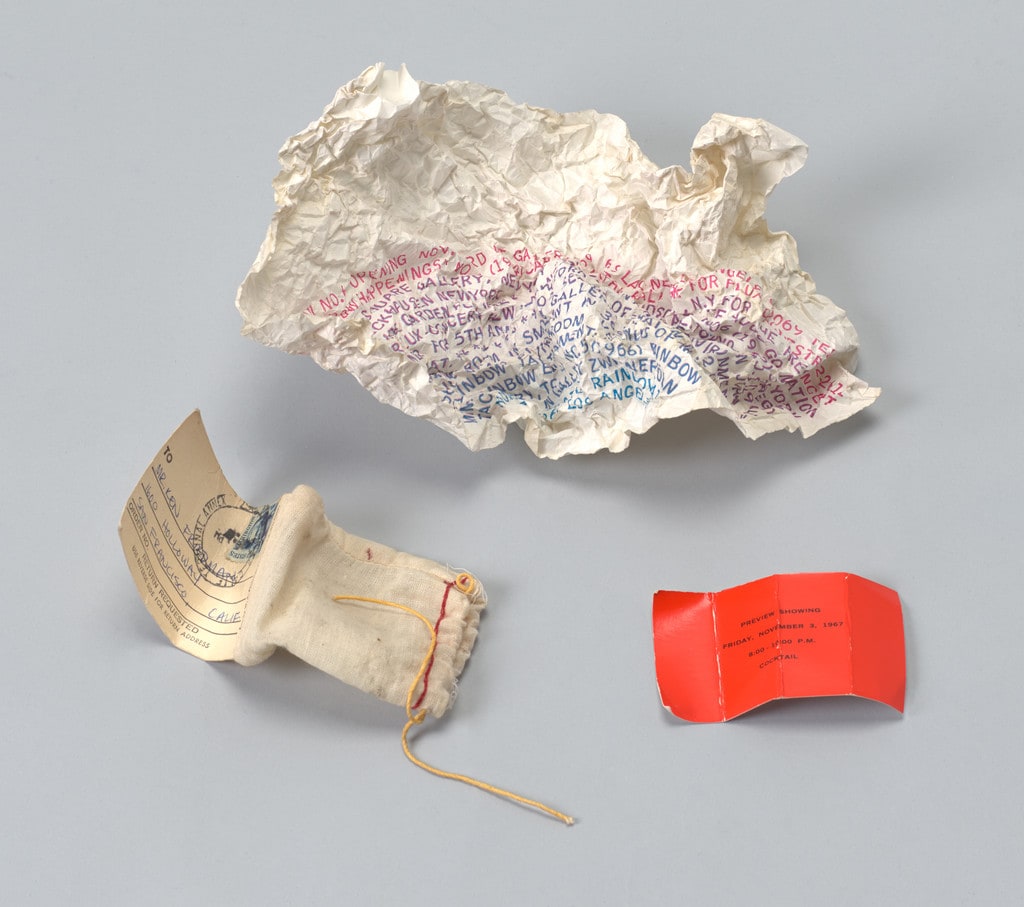 Announcement for Tactile Rainbow No. 6, Gallery 669, Los Angeles, November–December 1967