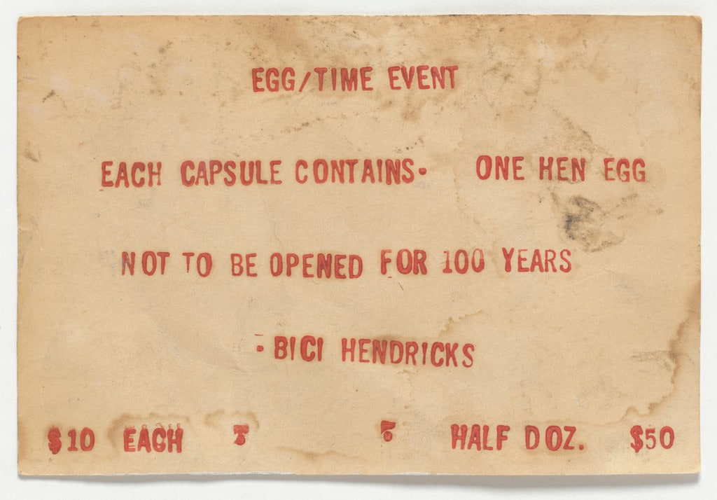Sign for Egg/Time Event